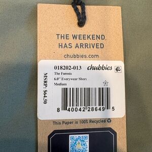 Chubbies ever wear short. The forests. NWT